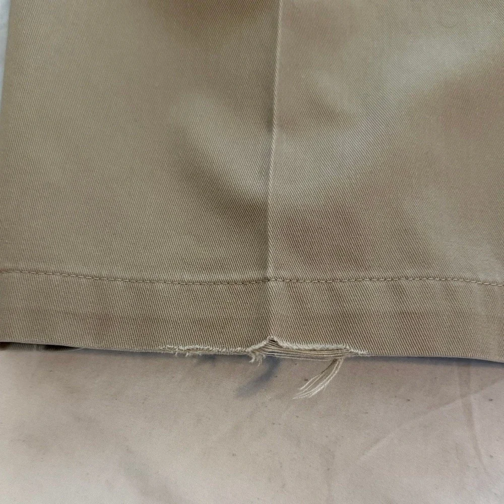 Haggar Mens Straight Fit Work to Weekend Khaki Cotton Pants Size 42x30